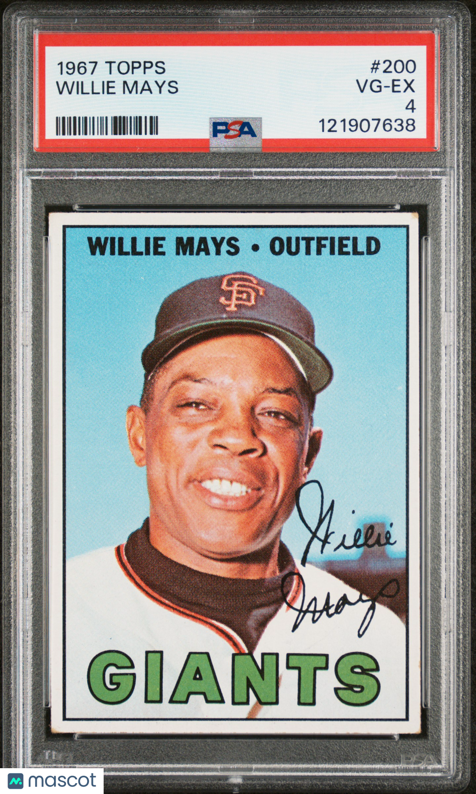 1967 Topps Willie Mays #200 PSA 4