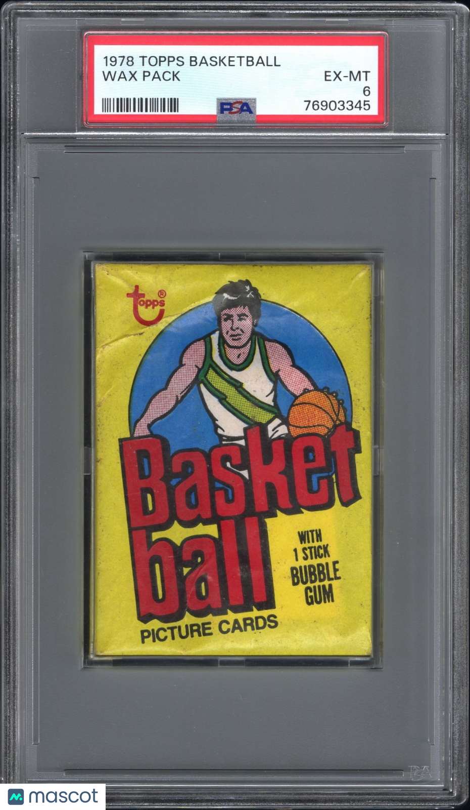 1978 Topps Basketball Pack PSA 6