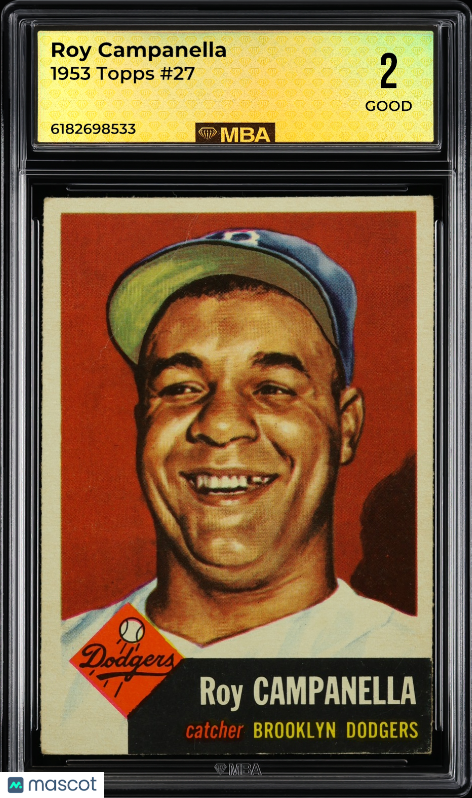 1953 Topps Roy Campanella #27 MBA 2