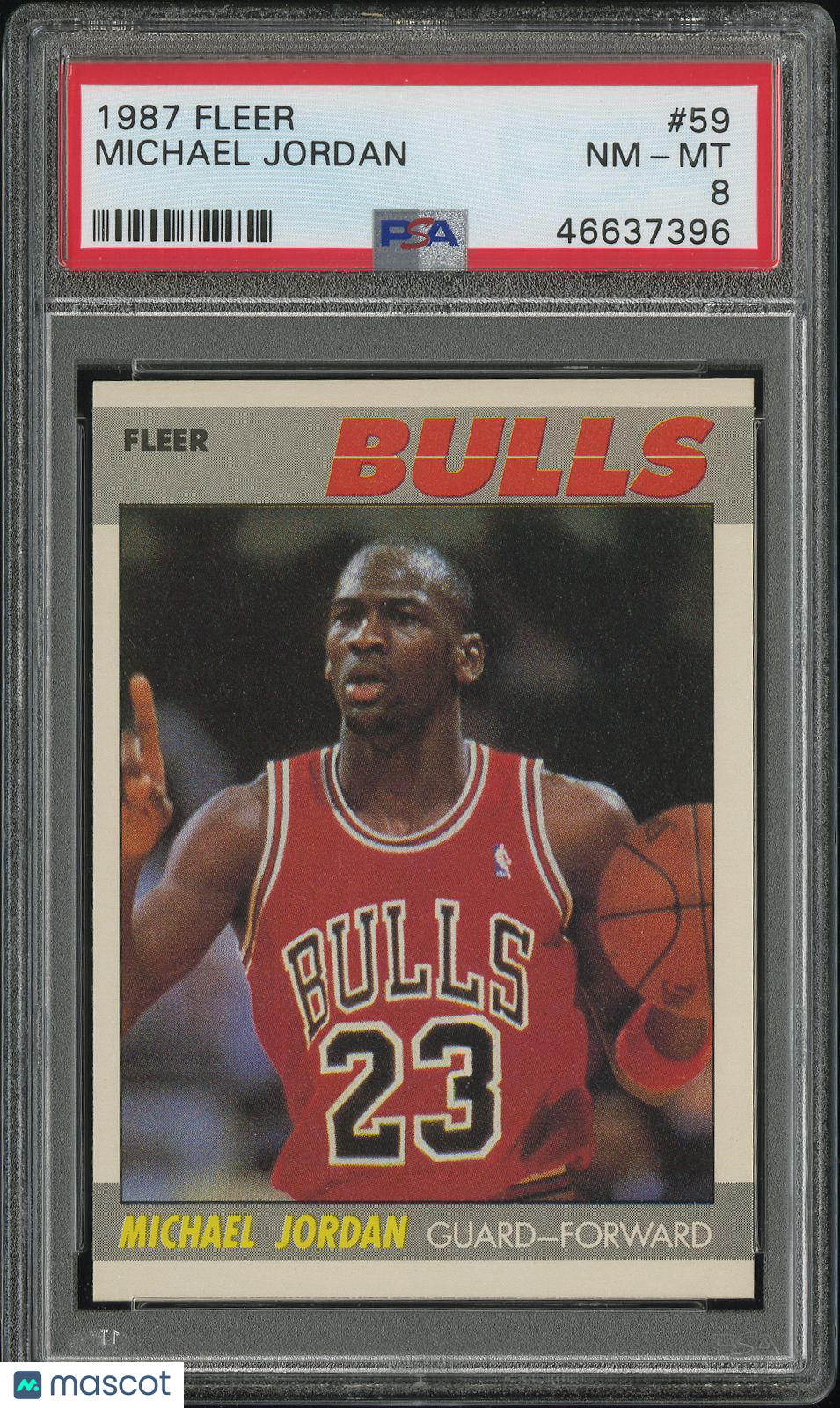 1987 Fleer Michael Jordan #59 PSA 8
