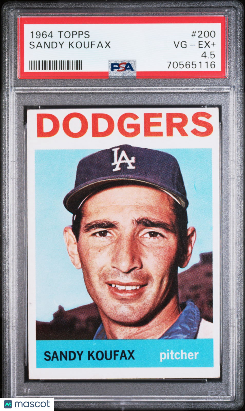 1964 Topps Sandy Koufax #200 PSA 4.5