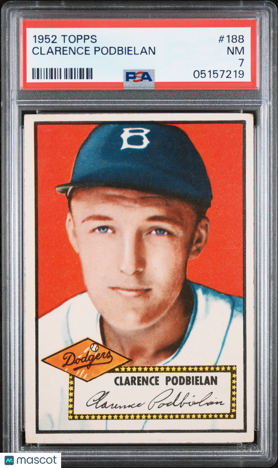 1952 Topps Clarence Podbielan #188 PSA 7