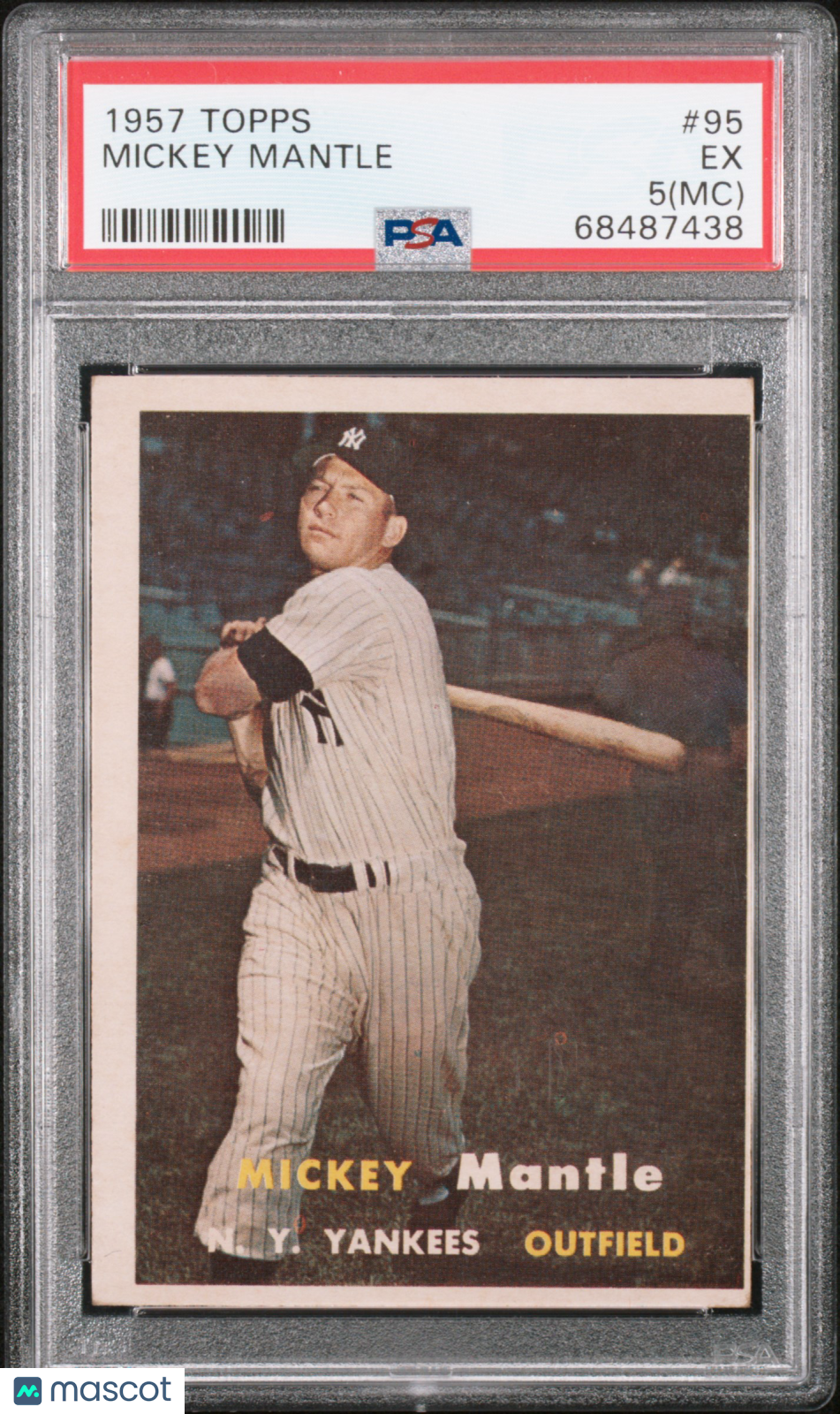 1957 Topps Mickey Mantle #95 PSA 5 MC