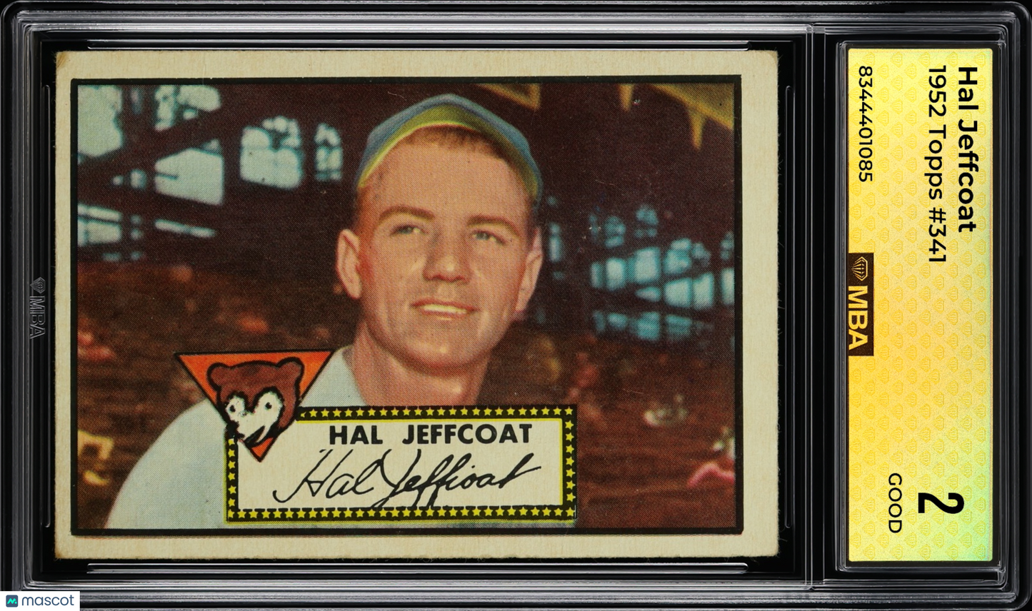 1952 Topps Hal Jeffcoat #341 MBA 2