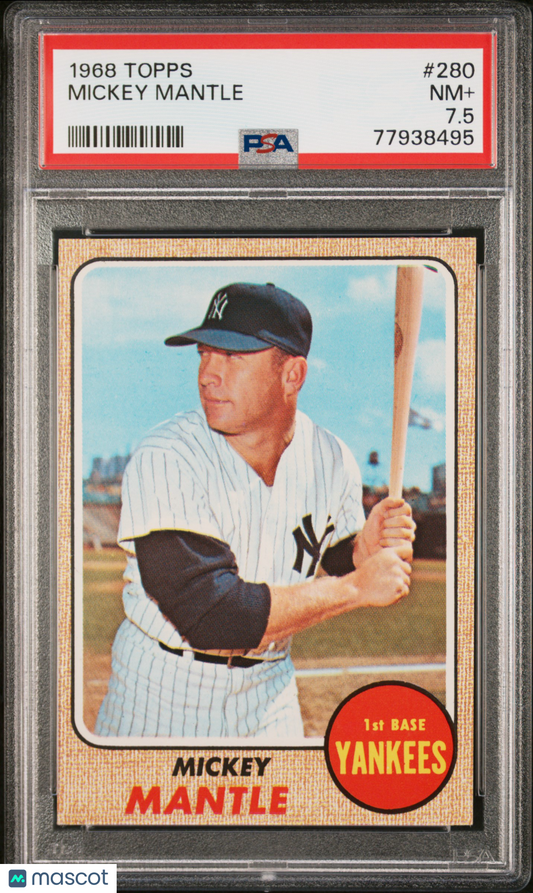 1968 Topps Mickey Mantle #280 PSA 7.5