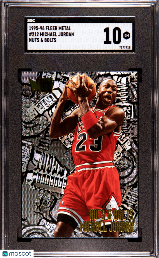 1995 Fleer Metal Michael Jordan #212 Nuts & Bolts SGC 10