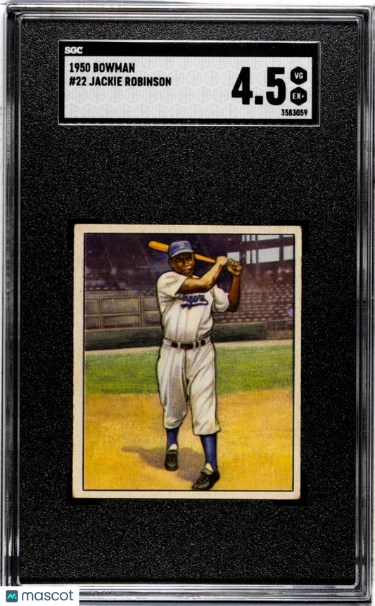 1950 Bowman Jackie Robinson #22 SGC 4.5
