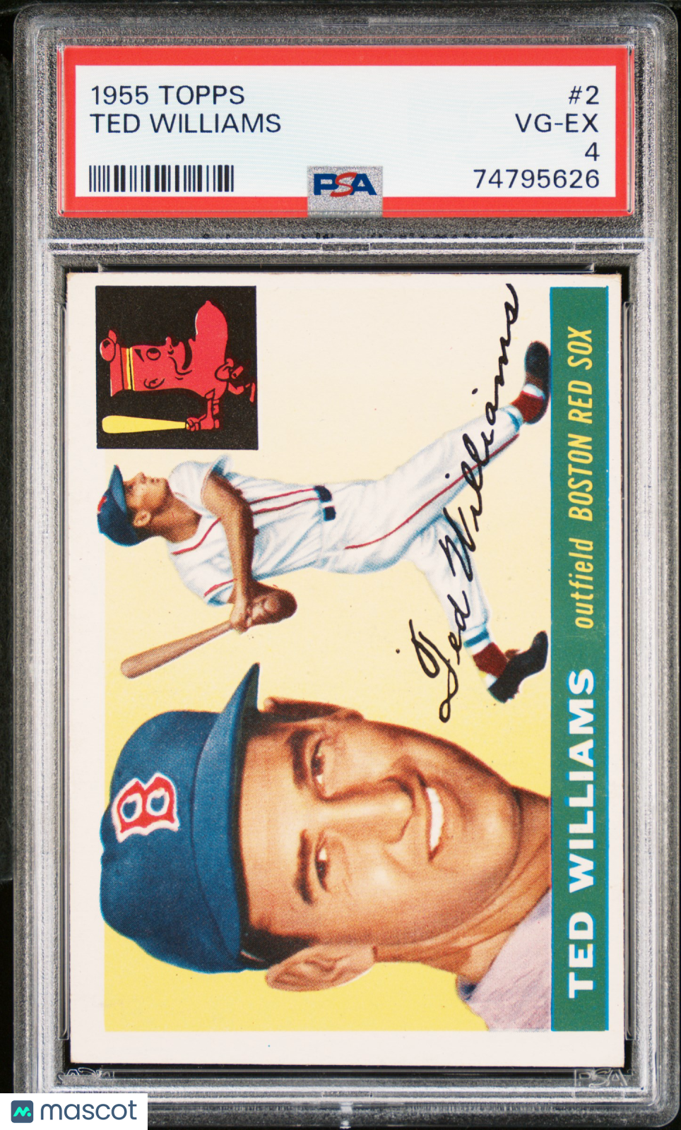 1955 Topps Ted Williams #2 PSA 4