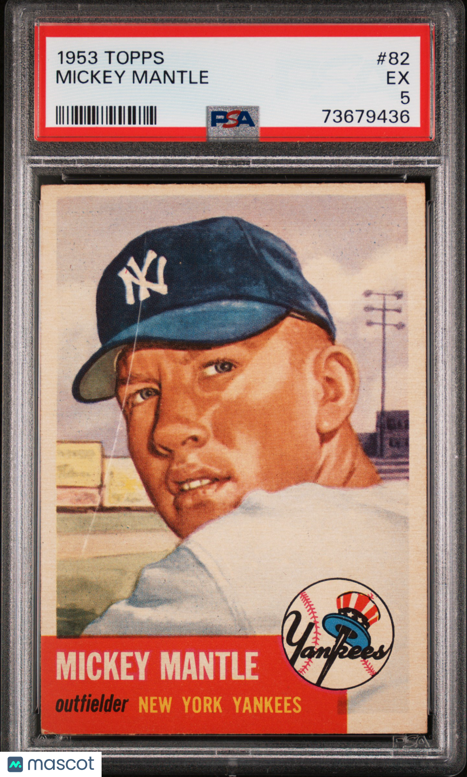 1953 Topps Mickey Mantle #82 PSA 5