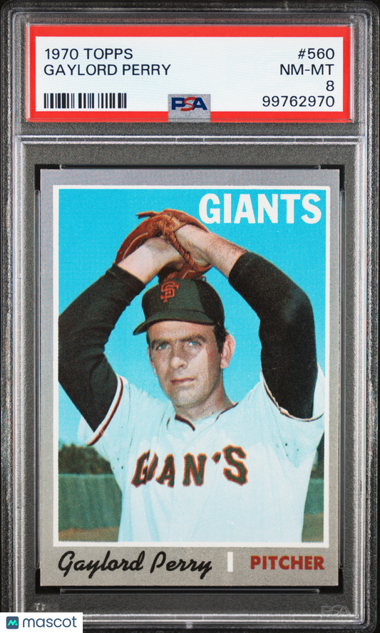 1970 Topps Gaylord Perry #560 PSA 8
