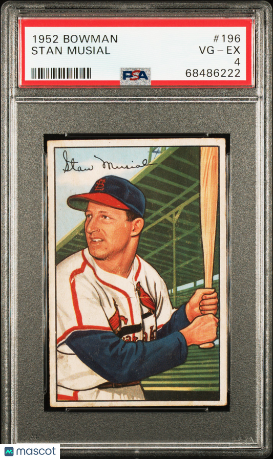 1952 Bowman Stan Musial #196 PSA 4