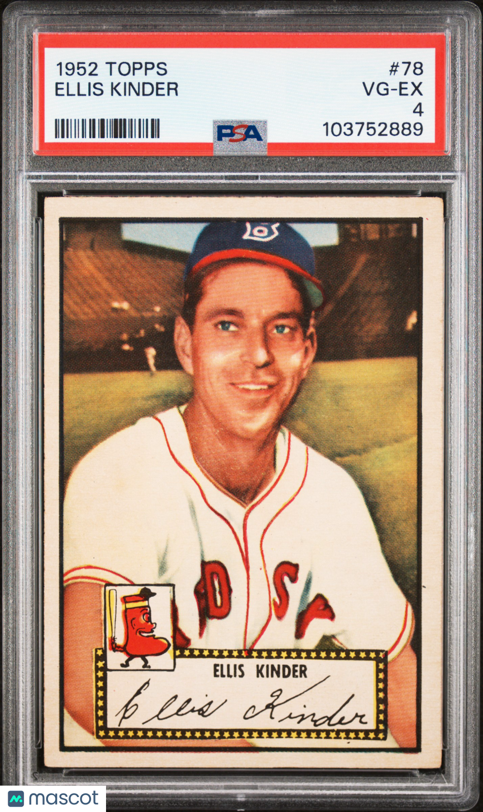 1952 Topps Ellis Kinder #78 PSA 4