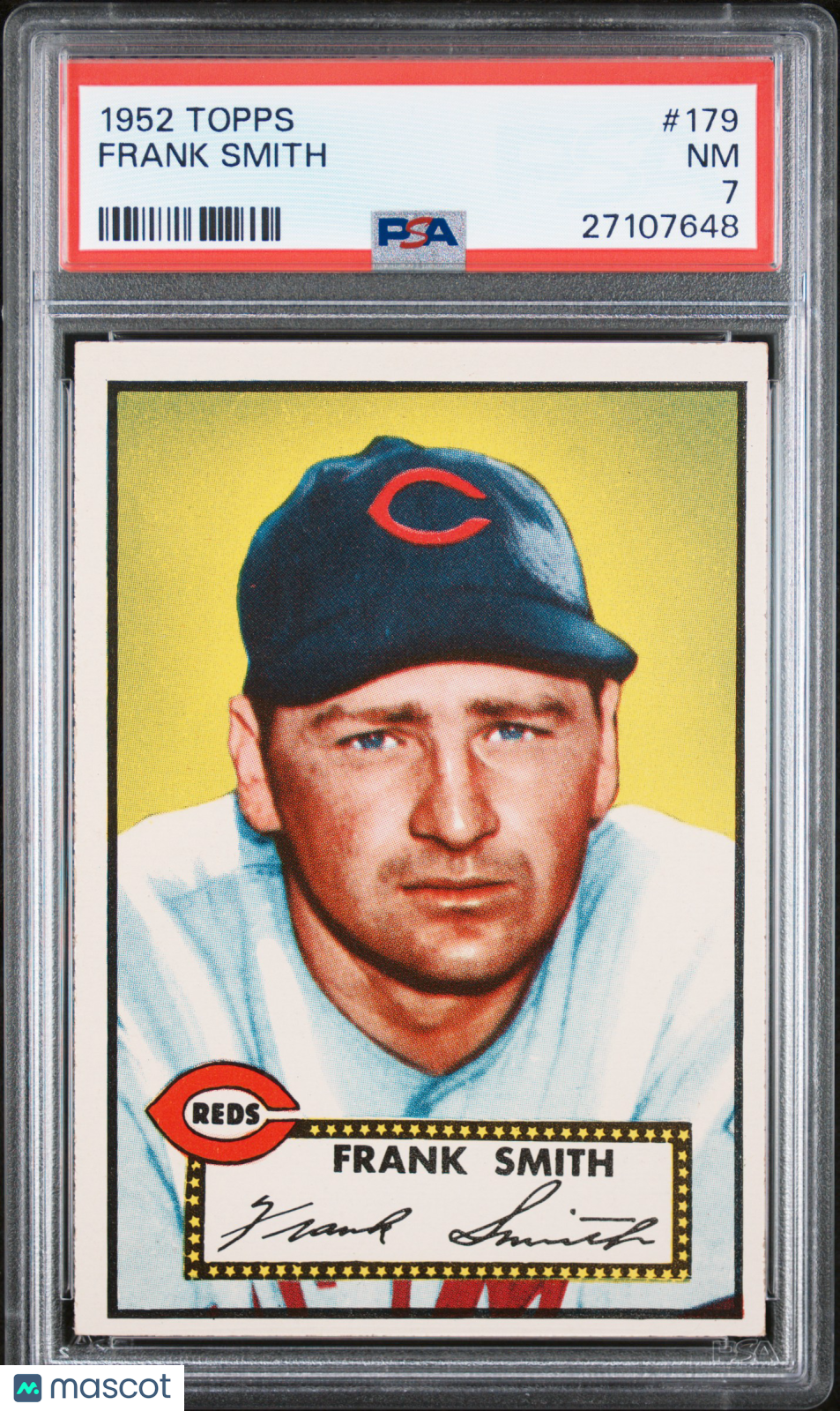 1952 Topps Frank Smith #179 PSA 7