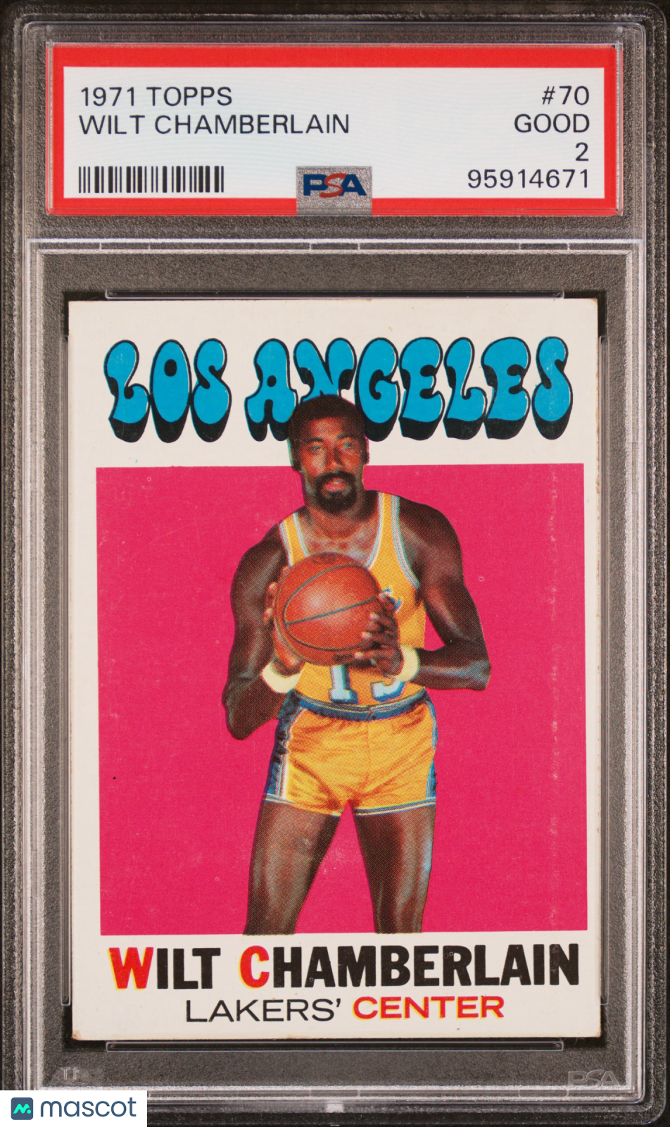 1971 Topps Wilt Chamberlain #70 PSA 2