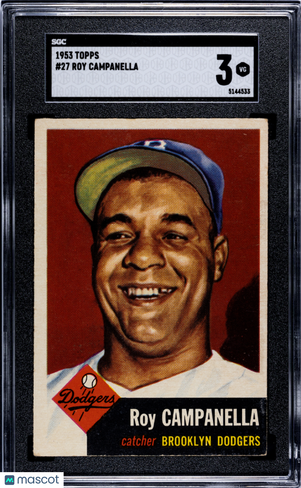 1953 Topps Roy Campanella #27 SGC 3