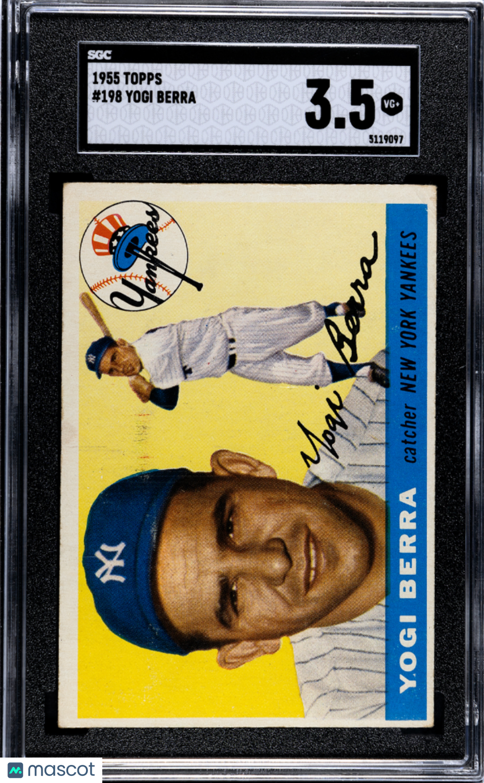 1955 Topps Yogi Berra #198 SGC 3.5