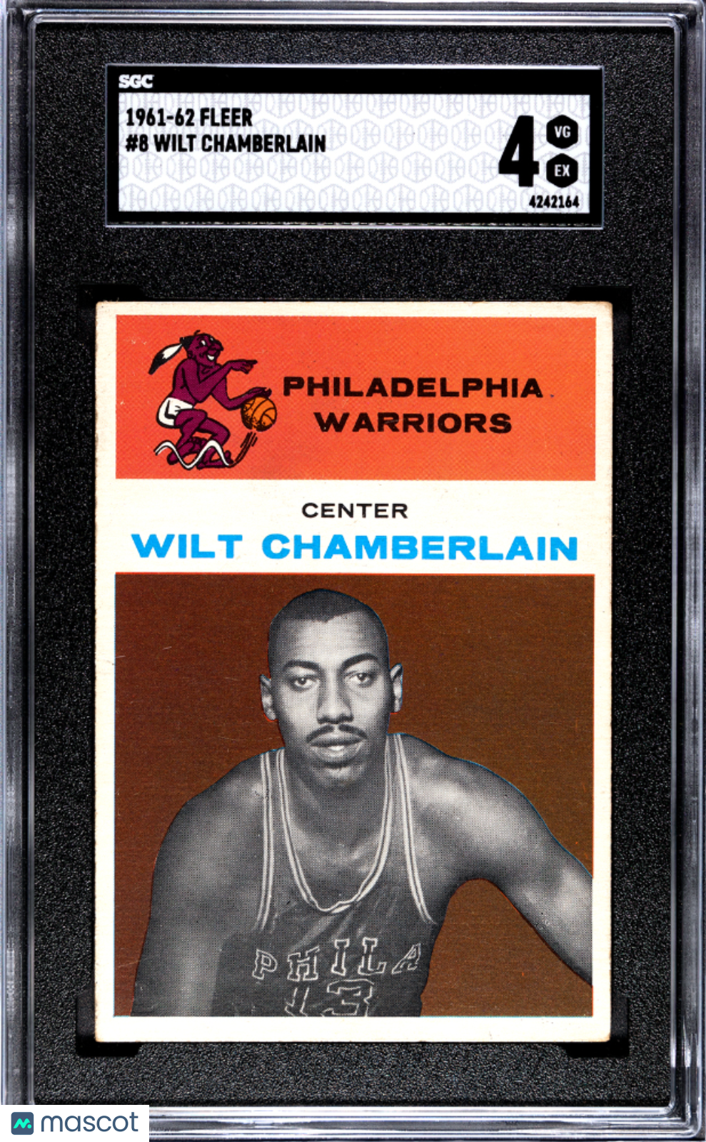 1961 Fleer Wilt Chamberlain #8 SGC 4