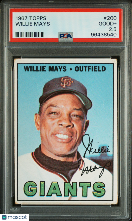 1967 Topps Willie Mays #200 PSA 2.5