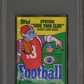 1986 Topps Football Wax Pack Wax Pack PSA 8