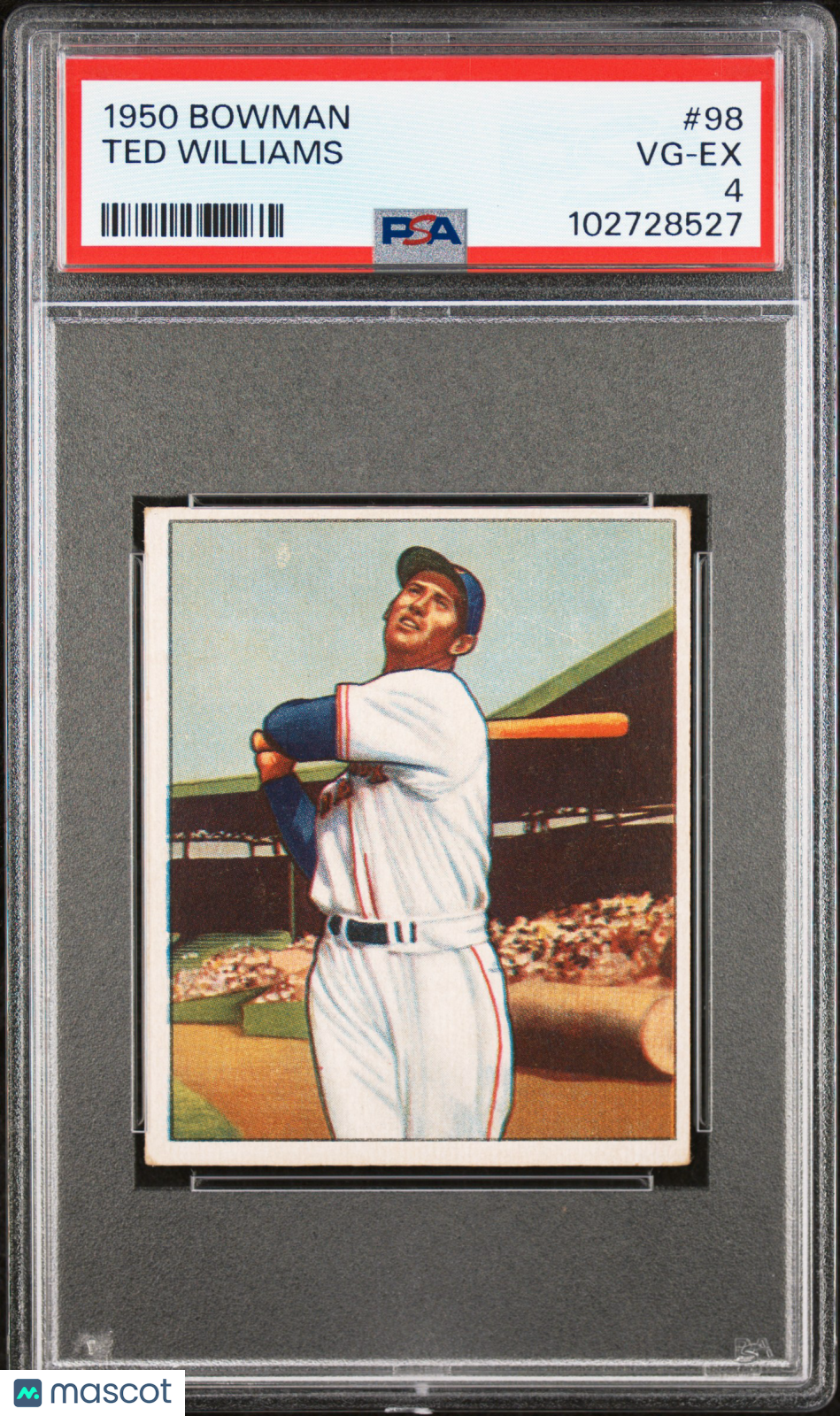 1950 Bowman Ted Williams #98 PSA 4