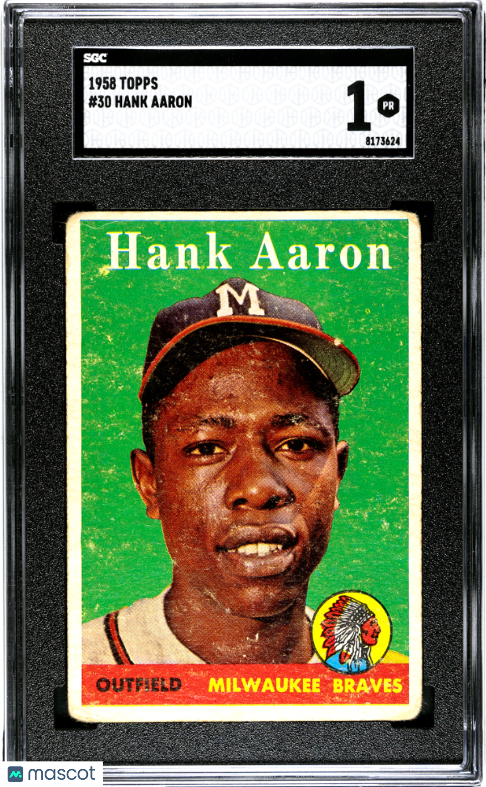 1958 Topps Hank Aaron #30 SGC 1