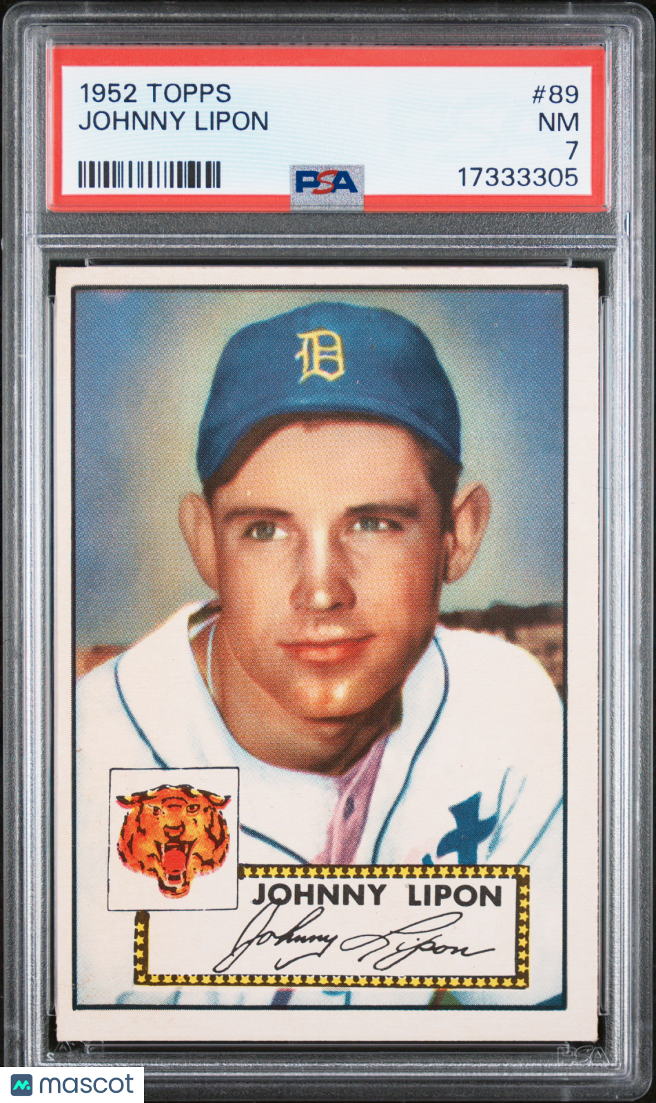 1952 Topps Johnny Lipon #89 PSA 7