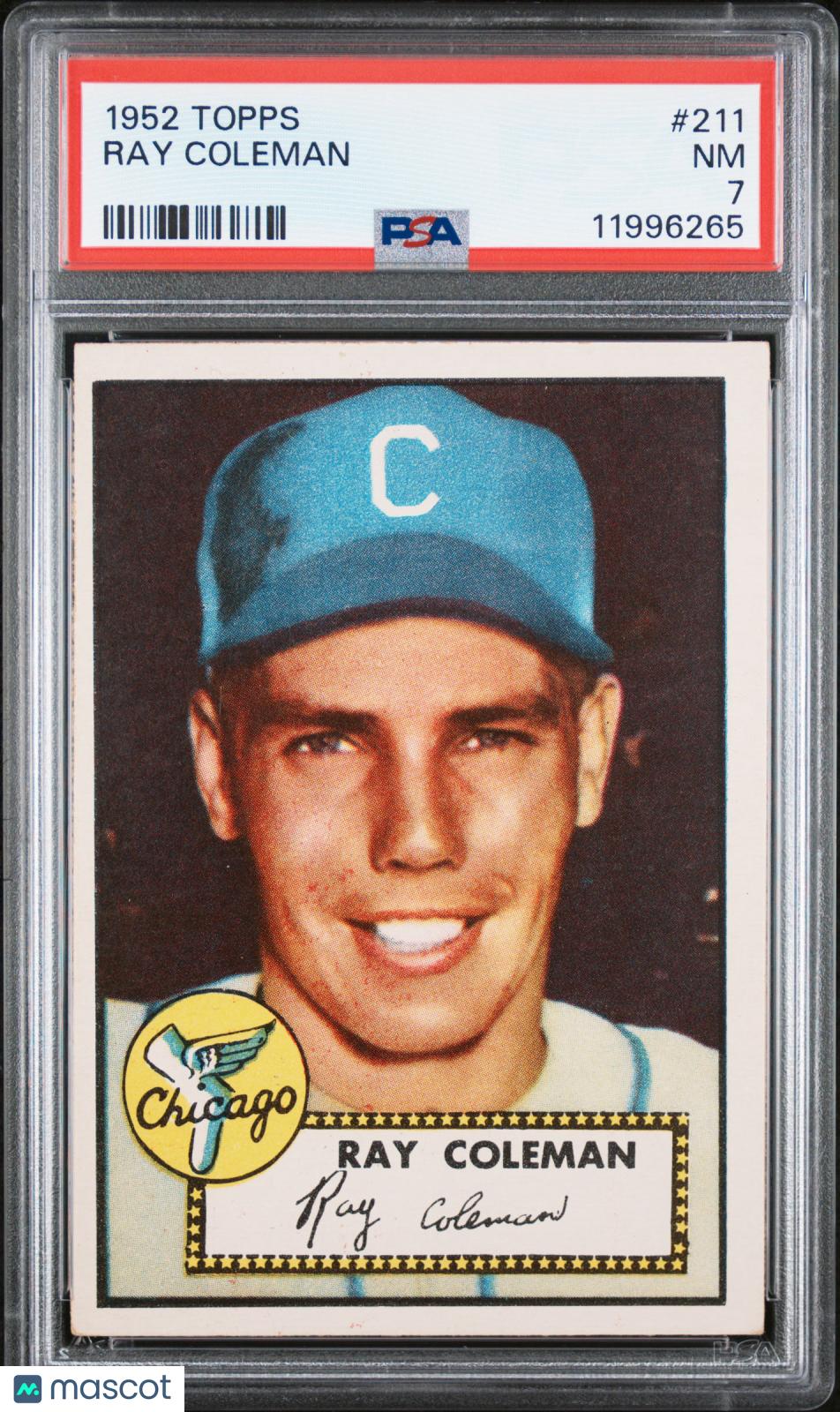 1952 Topps Ray Coleman #211 PSA 7
