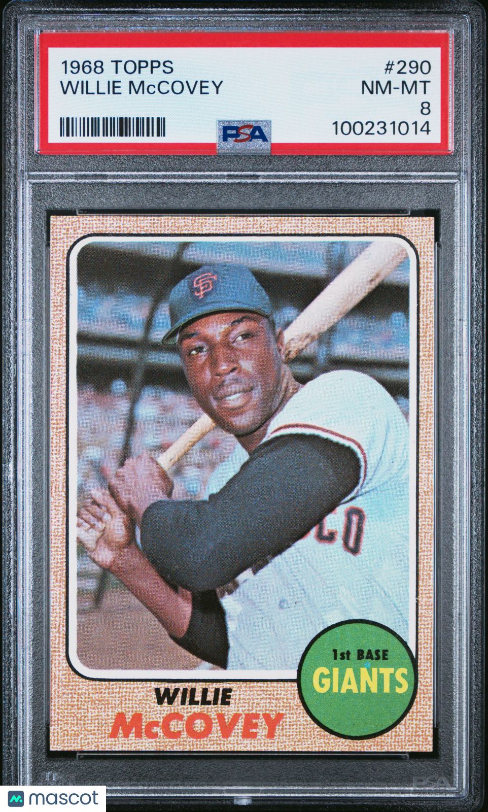 1968 Topps Willie Mccovey #290 PSA 8