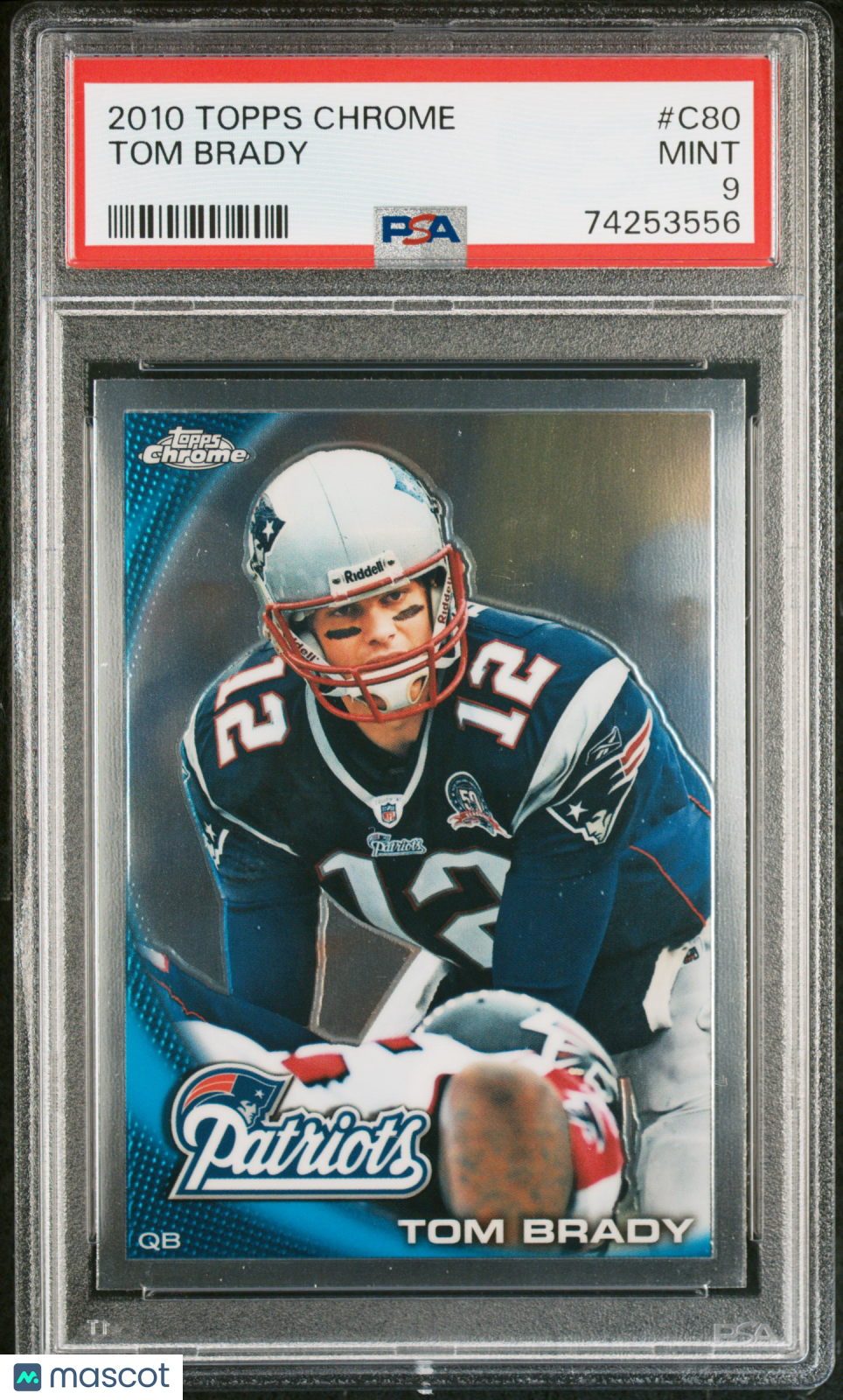 2010 Topps Chrome Tom Brady #C80 PSA 9