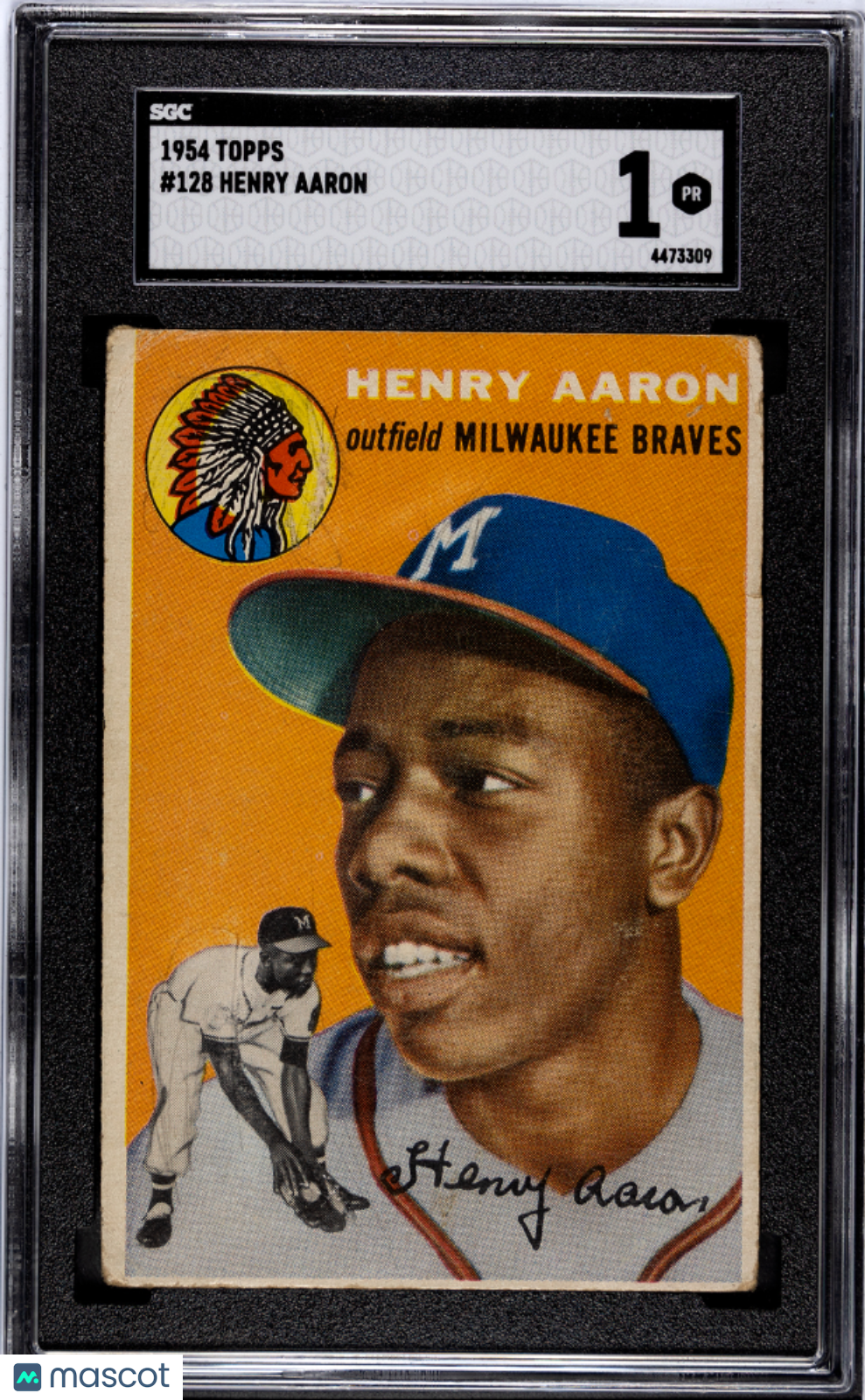 1954 Topps Henry Aaron #128 SGC 1