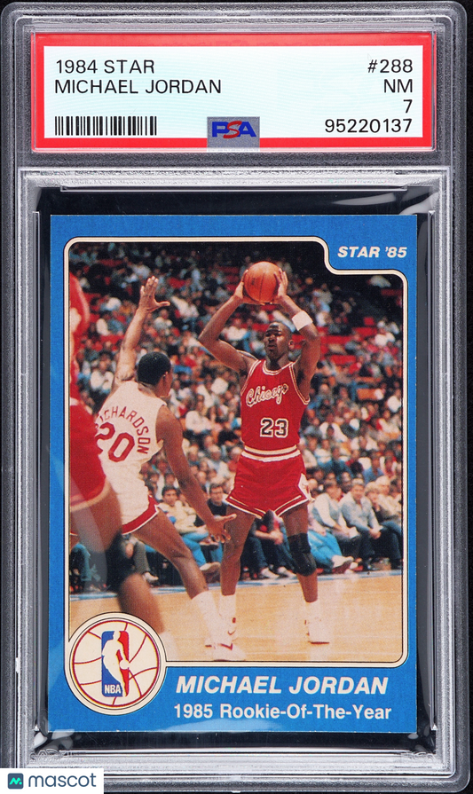 1984 Star Michael Jordan #288 PSA 7