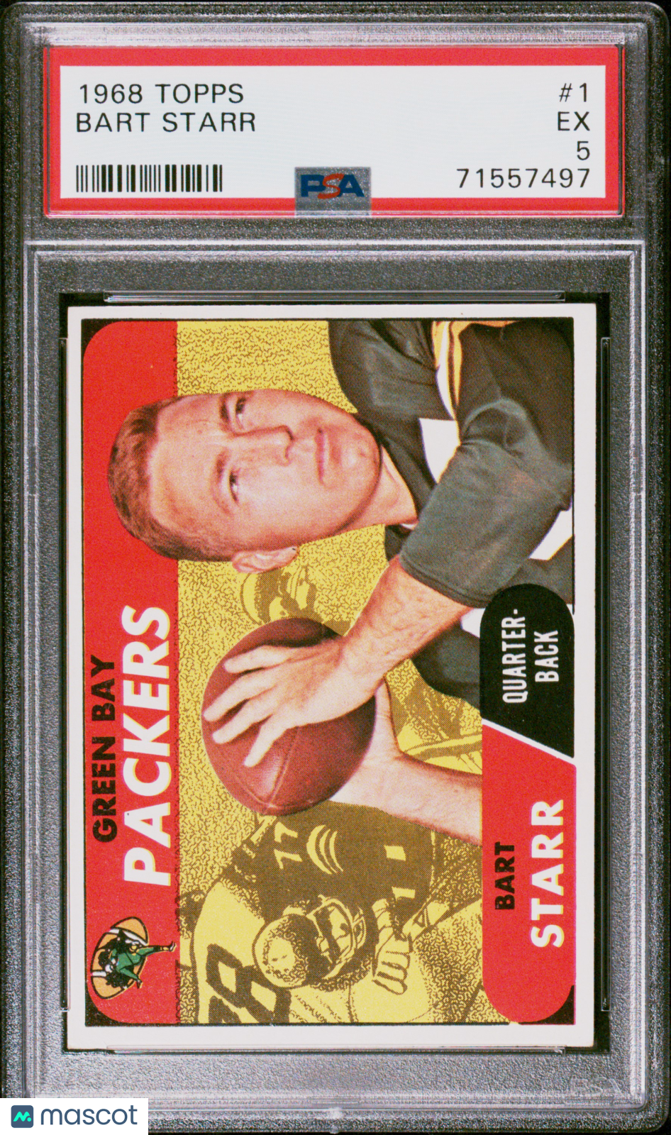 1968 Topps Bart Starr #1 PSA 5