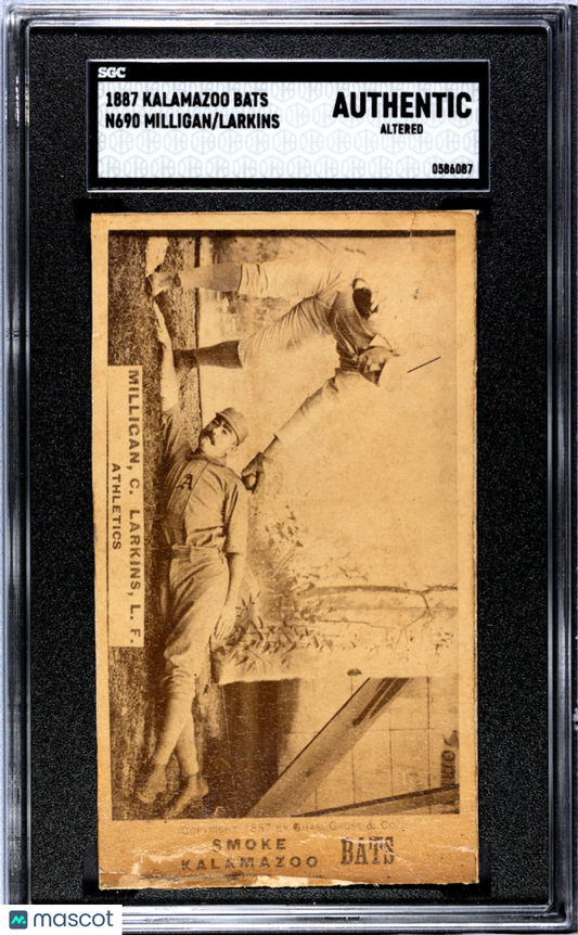 1887 Kalamazoo Bats (N690) Milligan Larkins SGC A