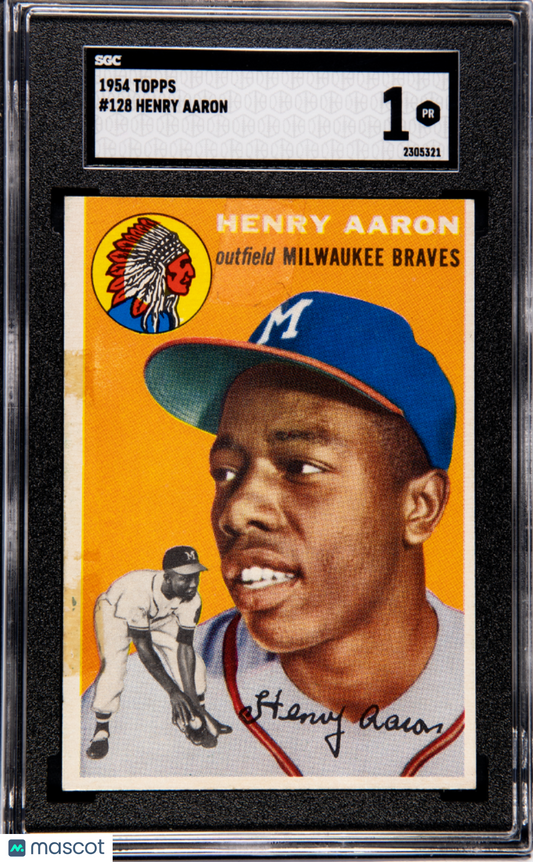 1954 Topps Henry Aaron #128 SGC 1