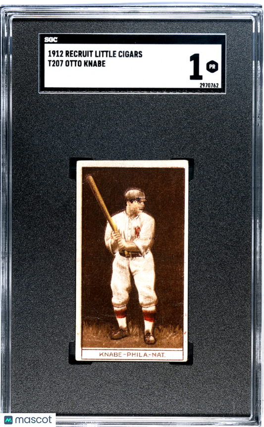 1912 Recruit Little Cigars (T207) Otto Knabe SGC 1