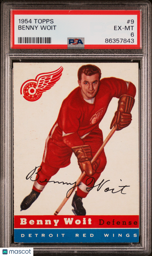 1954 Topps Benny Woit #9 PSA 6