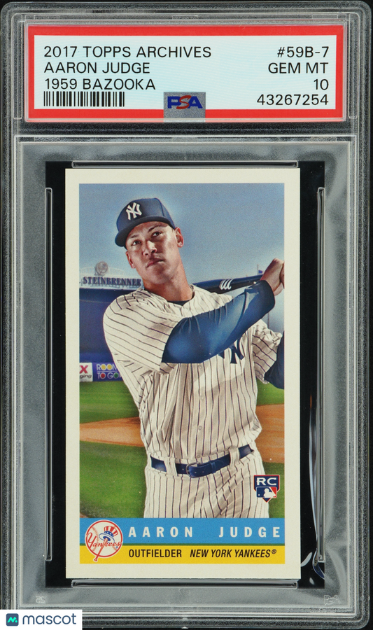 2017 Topps Archives 1959 Bazooka Aaron Judge #59B-7 PSA 10
