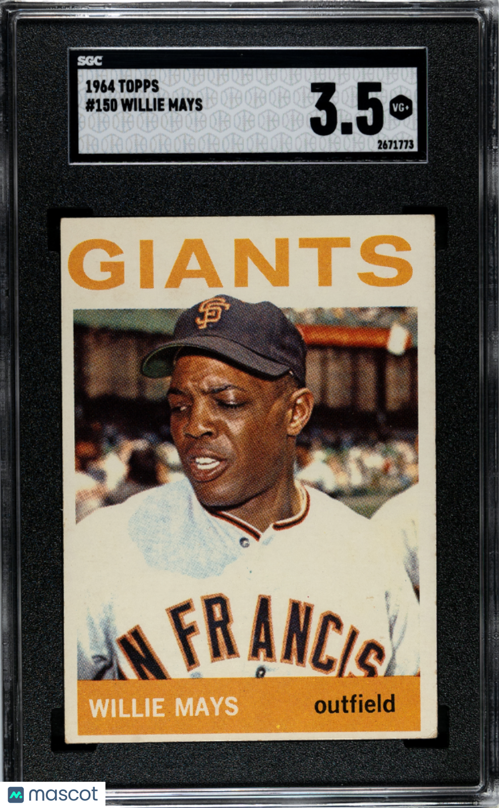 1964 Topps Willie Mays #150 SGC 3.5