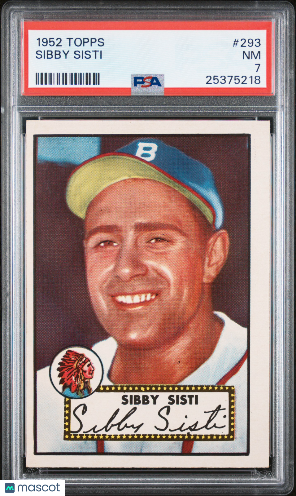 1952 Topps Sibby Sisti #293 PSA 7