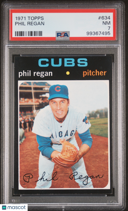 1971 Topps Phil Regan #634 PSA 7