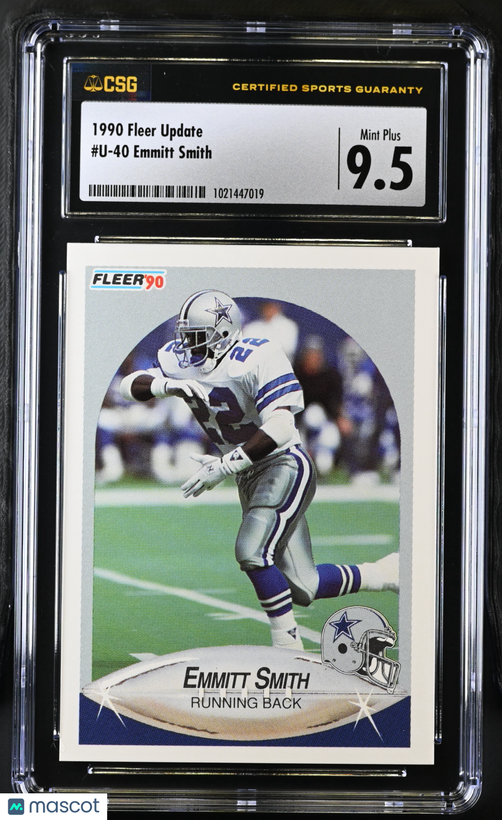 1990 Fleer Update Emmitt Smith #U-40 CGC 9.5