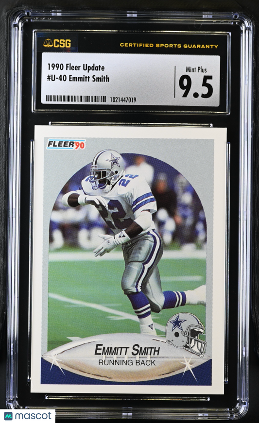 1990 Fleer Update Emmitt Smith #U-40 CGC 9.5