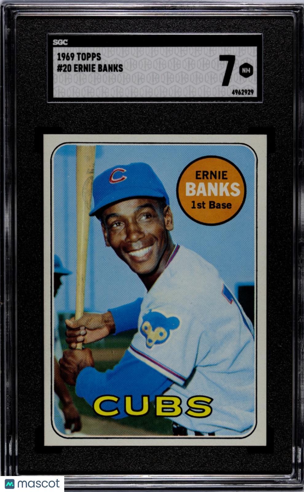 1969 Topps Ernie Banks #20 SGC 7