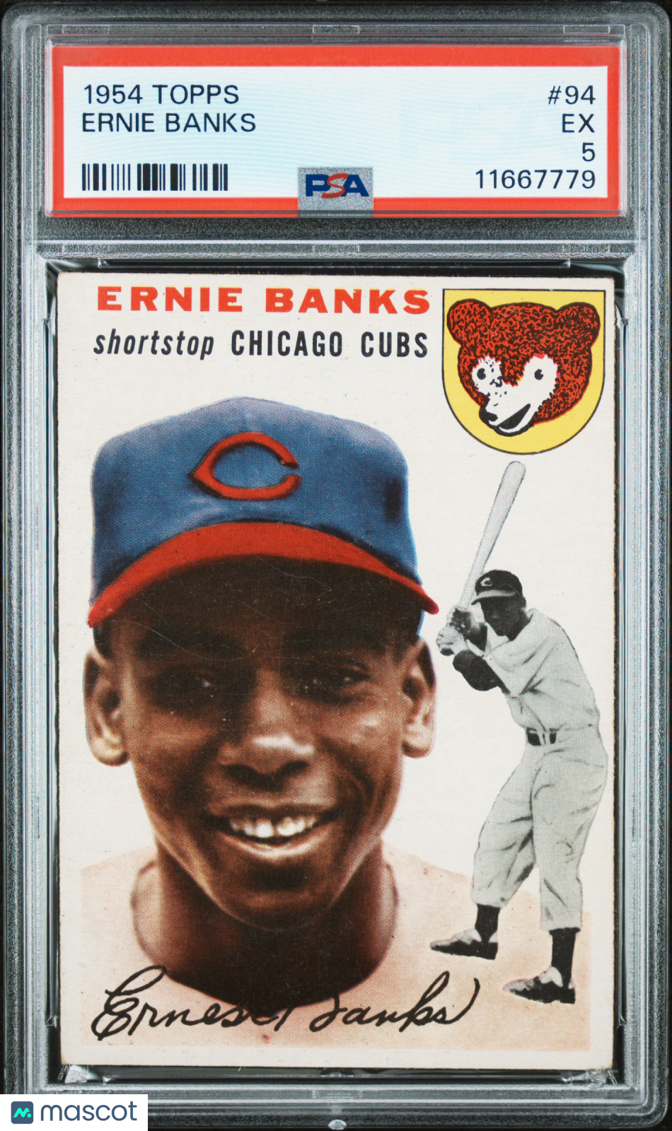 1954 Topps Ernie Banks #94 PSA 5