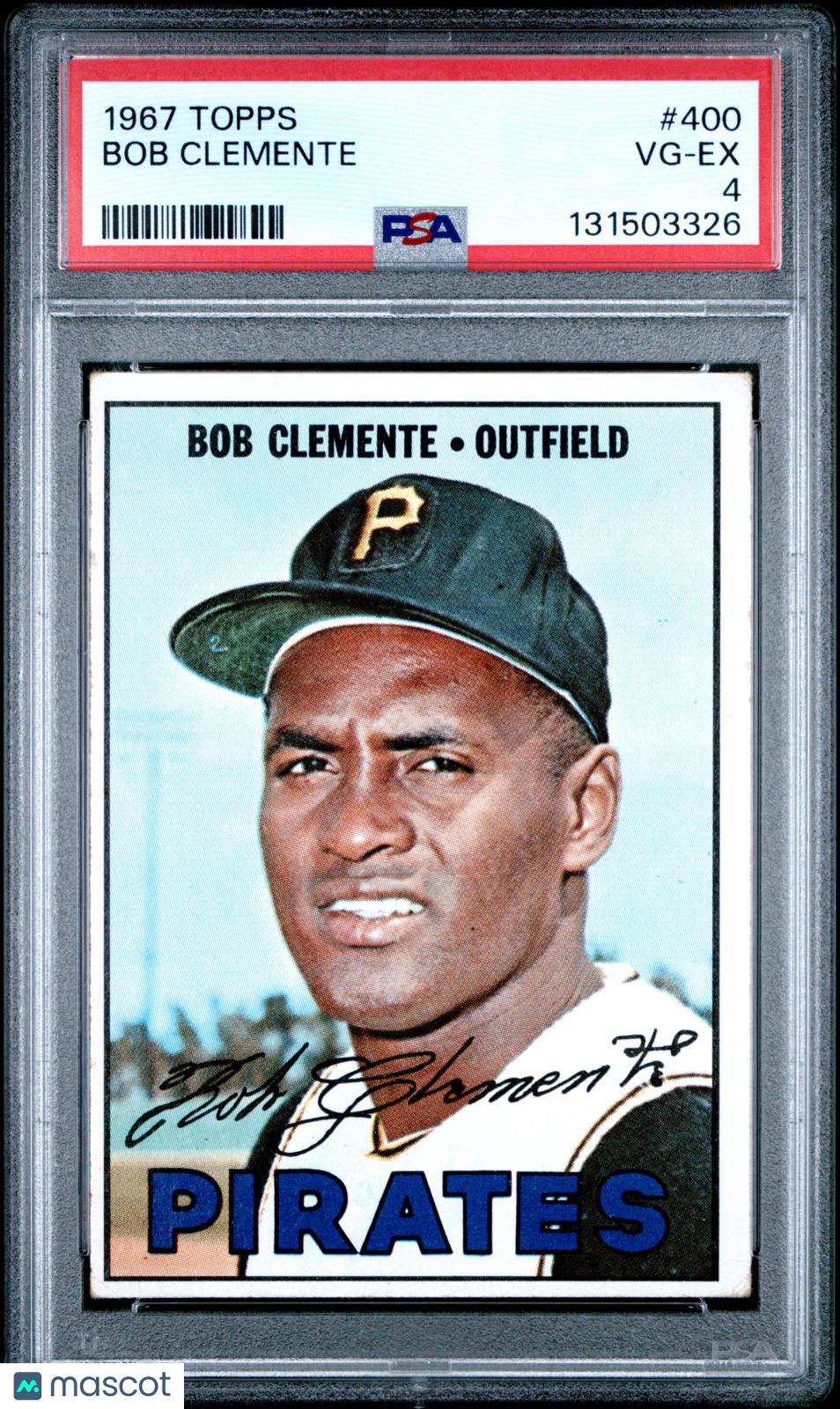 1967 Topps Bob Clemente #400 PSA 4