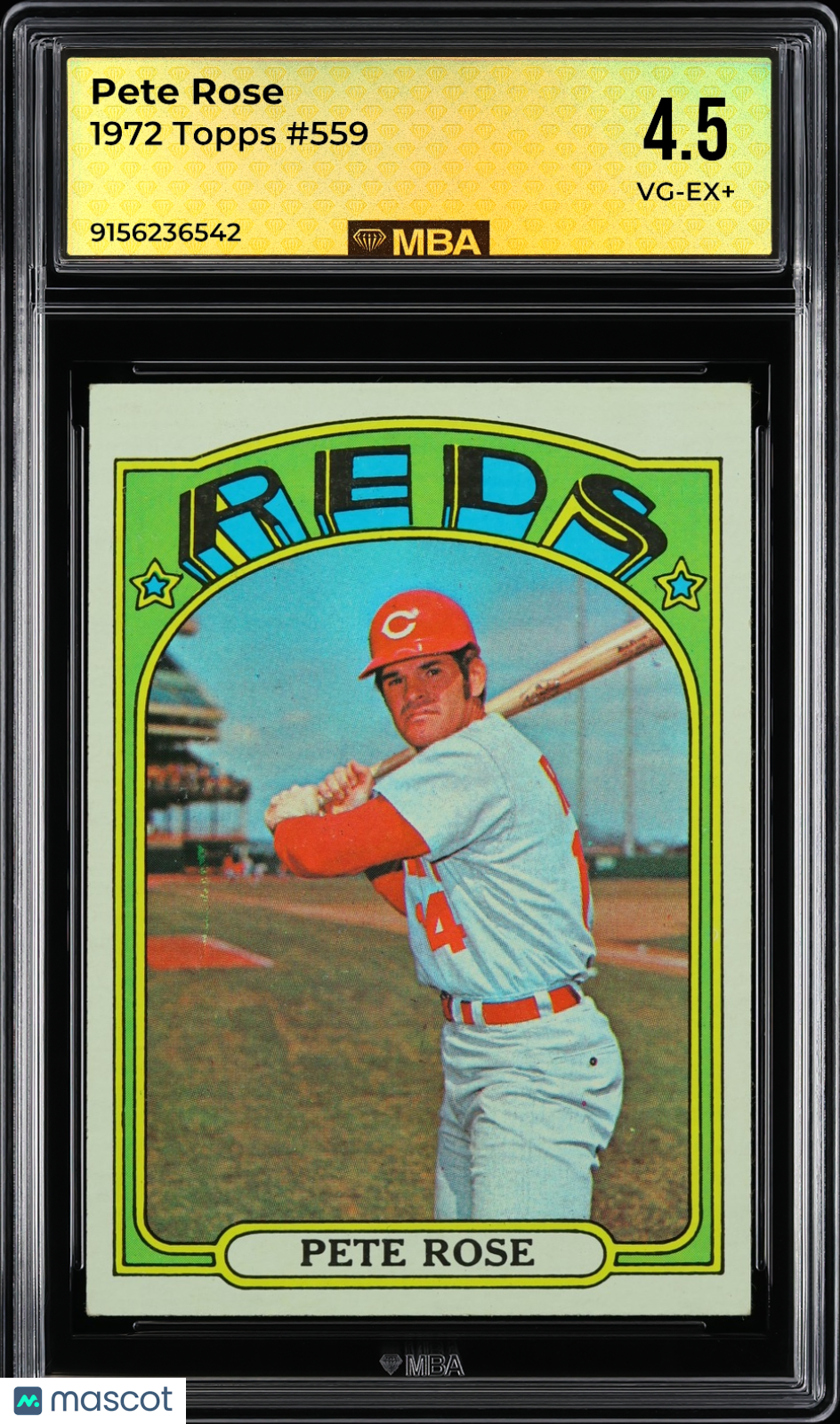 1972 Topps Pete Rose #559 MBA 4.5
