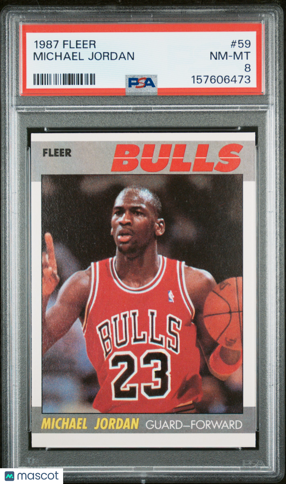 1987 Fleer Michael Jordan #59 PSA 8
