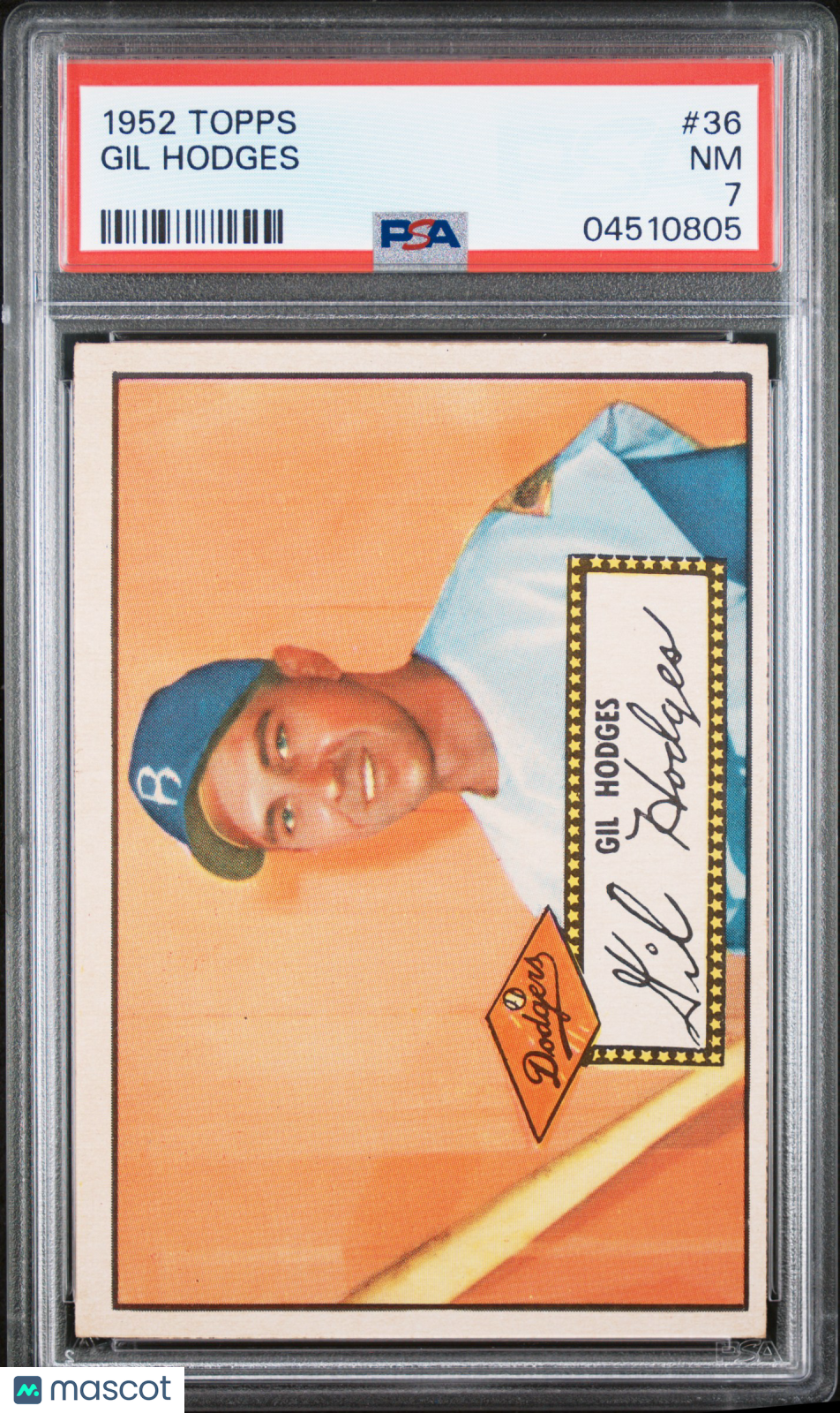 1952 Topps Gil Hodges #36 PSA 7