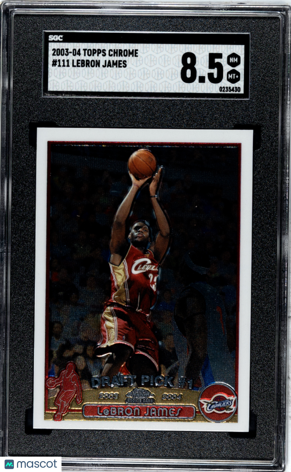 2003 Topps Chrome LeBron James #111 SGC 8.5