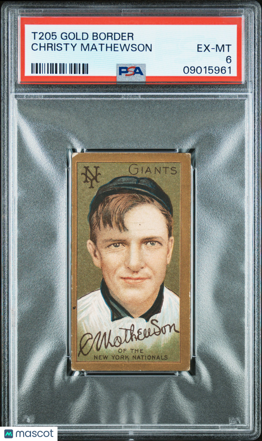 1911 T205 Gold Border Christy Mathewson PSA 6